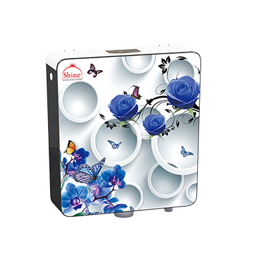 3D Flush Tank - Blue Rose